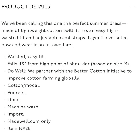 Madewell summer time cami dress - Picture 2 of 6